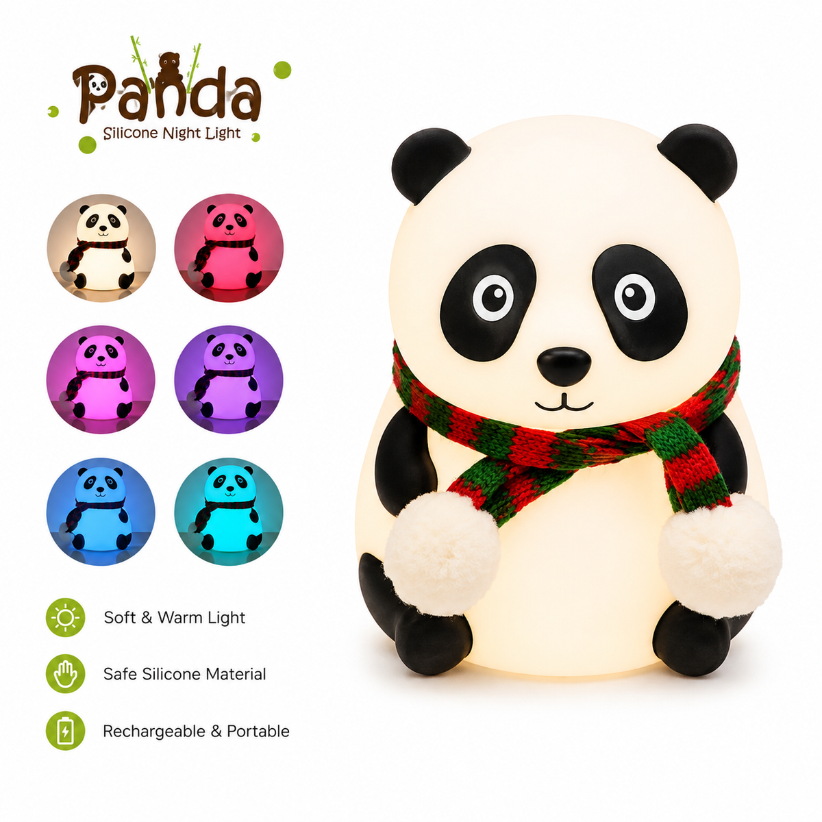 Panda Night Light – Cute Bedtime Glow