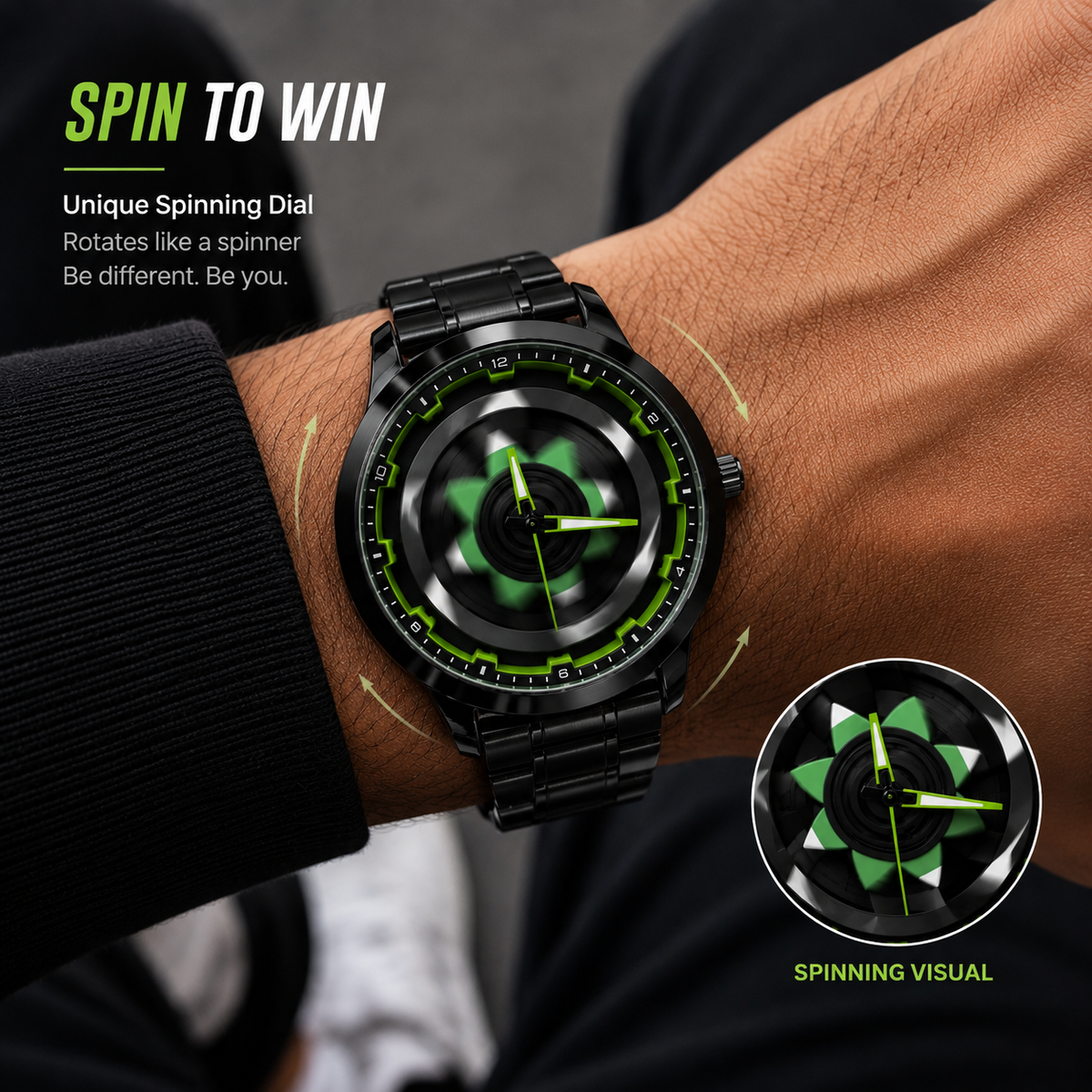 Rotating Anime Wheel Watch – A Head-Turning Timepiece