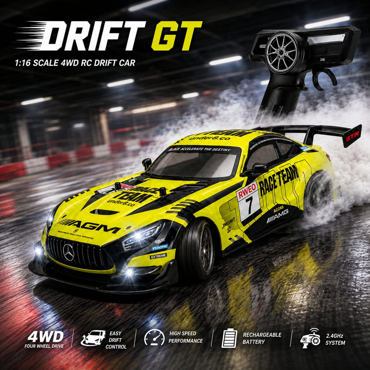 GT Drift King RC Car — Built to Slide, Not Break
