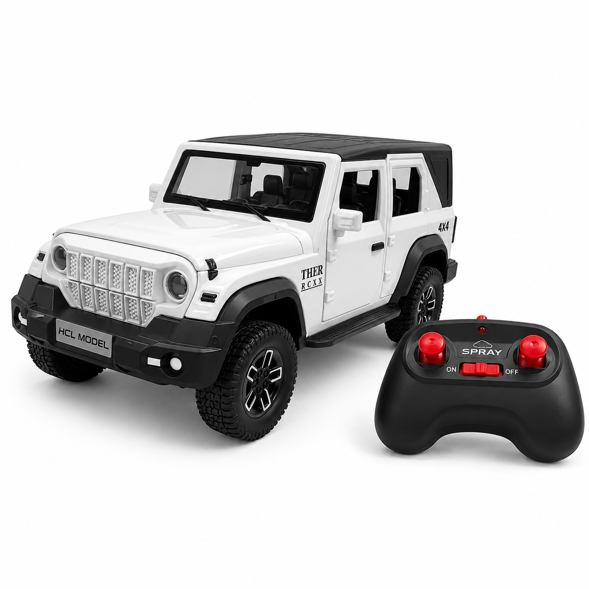 Thaarr RC 4x4 Jeep – Smoke & Lights ⚡